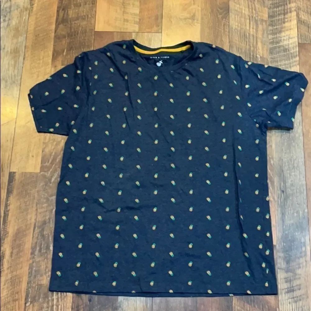 Denim & flower t-shirt L (3533)